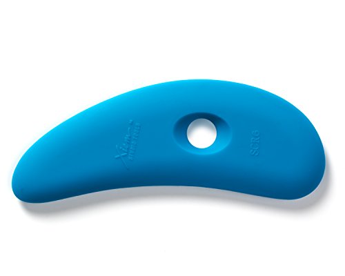Xiem Tools Firm Silicone Clay Rib for Ceramics and Pottery (SCR6-B-10206) - size: SCR6-B-10206