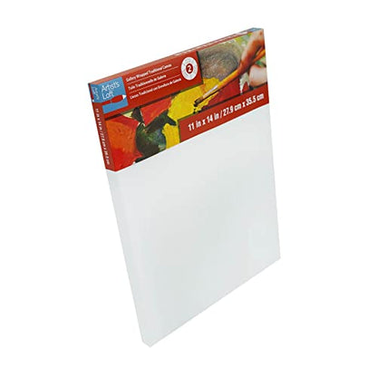 Artist's Loft Level 2 Gallery Wrapped Traditional Canvas, 12 Pack - size: 11 x 14