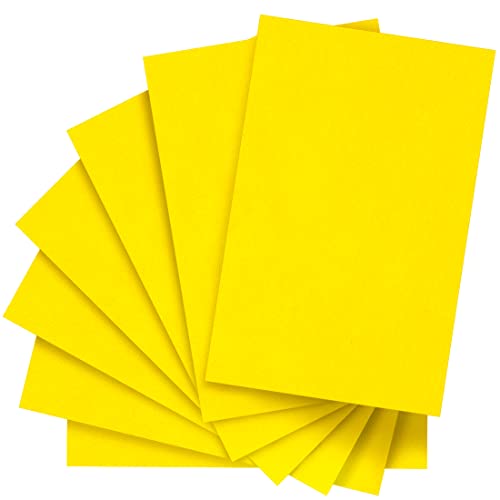 IOOLEEM Yellow Felt Sheets, 30pcs 7"x11.3"（Close to A4 Size - 18x28.5 cm Pre-Cut Felt Sheet for Crafts, Craft Felt Fabric Sheets, Sewing Felt Rectangle for Patchwork. - color: Yellow, size: Plain 7x11.3 inches (18x28.5cm)