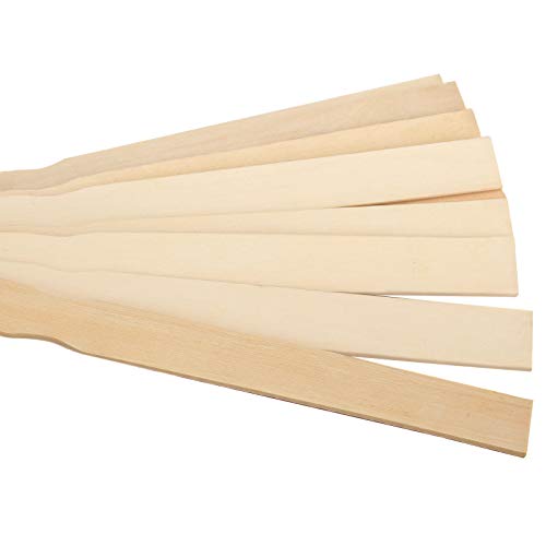 ZOENHOU 200 PCS 12 Inch Paint Sticks, Premium Wooden Paint Stir Waxing Sticks for Crafts Crafting Resin Craft Wood Crafts Paddle Hobby Projects Garden Marker - size: 200PCS 12 Inch