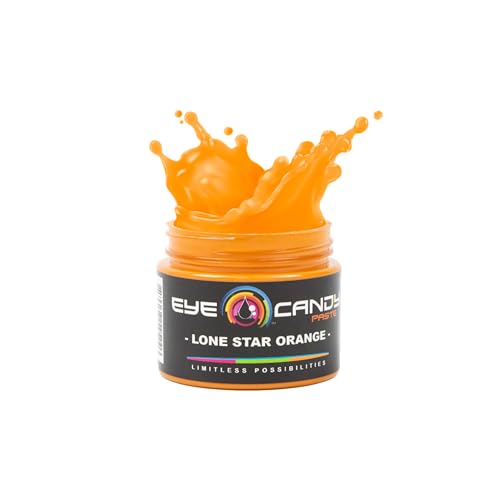 Eye Candy Resin Pigment Paste – Highly Pigmented Epoxy Color, 2 oz, Solid Non-Metallic, Mixable for Custom Shades (Lone Star Orange) - color: Lone Star Orange
