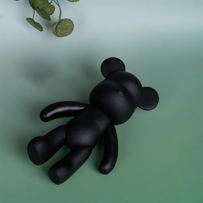 Fluid Bear 9 inch Black Mold Figure for Drip Pour Bear Painting and Home Decoration