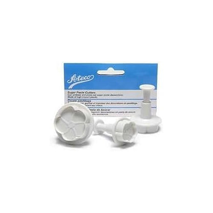 Ateco Set of 3 Sugar Paste Clover Cutters - style: Clover, set of 3