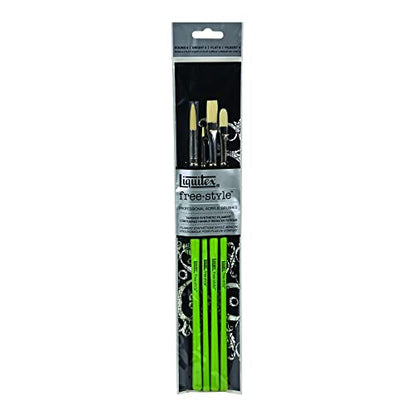 Liquitex Professional Freestyle Traditional Brush 4-Piece Set - size: Set, style: 4 - Piece Set