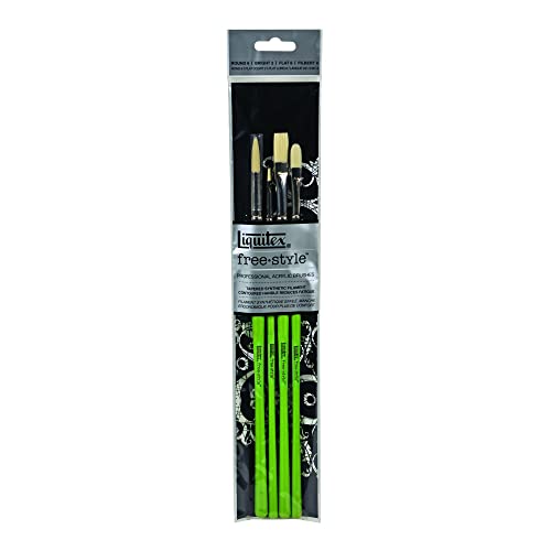 Liquitex Professional Freestyle Traditional Brush 4-Piece Set - size: Set, style: 4 - Piece Set