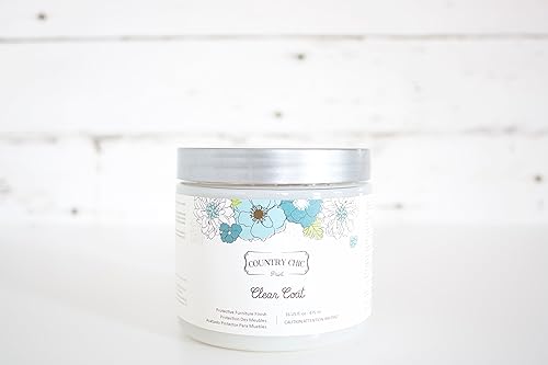 Clear Coat Quart (32oz) - Eco-Friendly Clear Satin Sheen Top Coat for Chalk Style Wood Furniture Paint, Non-Yellowing Waterproof Finish, Easy Application - size: 32 Ounce (Pack of 1)