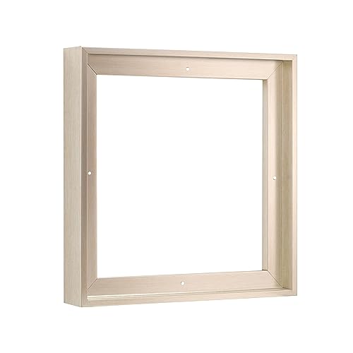 Pixy Canvas Floater Frame 4x4 for 1-1/2 (1.5) inch Deep Canvas Paintings/Canvas Prints/Wood Canvas Panels/Wall Art/Wall Decor/Home Decor/Artwork (Champagne, 4 x 4 inch, Square) - color: Champagne, size: 4 x 4 inch