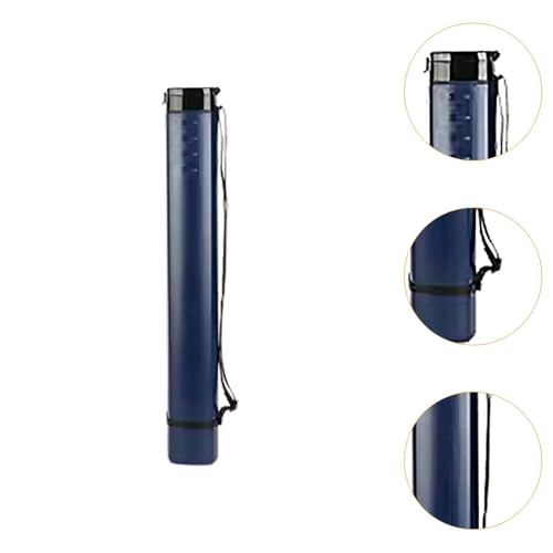 HouseVibe Extendable Poster Tube Telescoping Document Holder Blueprint Storage Case for Maps Painting Paper Art Supplies (1 Tube)- Deep Blue - color: Deep Blue