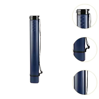 HouseVibe Extendable Poster Tube Telescoping Document Holder Blueprint Storage Case for Maps Painting Paper Art Supplies (1 Tube)- Deep Blue - color: Deep Blue
