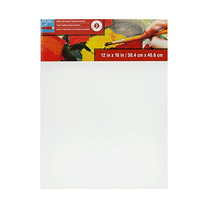 Artist's Loft Level 2 Gallery Wrapped Traditional Canvas, 12 Pack - size: 12 x 16