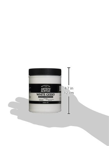 Winsor & Newton Professional Acrylic Medium, White Gesso, 450ml (15.2-oz) - color: White Gesso, style: 450ml (15.2-oz)
