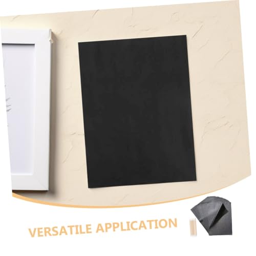 NUOBESTY Graphite Transfer Paper 55pcs A4 Sheets Dual-tip Pens for Copy Trace Embroidery