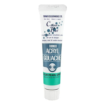 Turner Colour Works Acryl Gouache Artist Acrylic Paint - Single 20 ml Tube - Pearlescent Green - color: Pearlescent Green, size: 0.7 Fl Oz (Pack of 1)