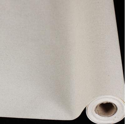 Cotton Canvas Roll, Canvas Roll for Painting Primed 0.28m x 5m Oil Acrylic Cotton Linen Multiple Materials(300g Pure Cotton) - color: 300g Pure Cotton