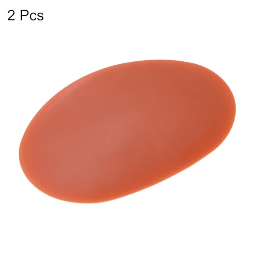 HARFINGTON 2pcs Pottery Ribs 8.8cm x 5.5cm Soft Silicone Rubber Clay Ceramic Sculpting Tools for Finishing Shaping and Smoothing Removing Finger Marks
