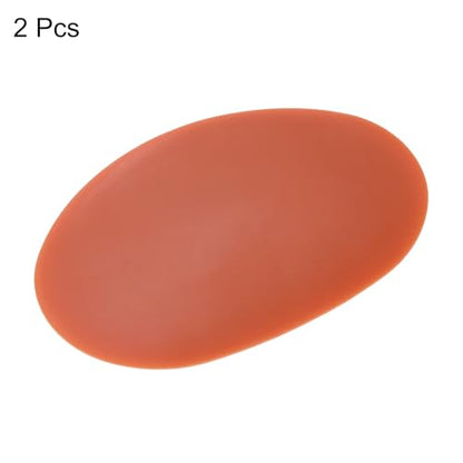 HARFINGTON 2pcs Pottery Ribs 8.8cm x 5.5cm Soft Silicone Rubber Clay Ceramic Sculpting Tools for Finishing Shaping and Smoothing Removing Finger Marks