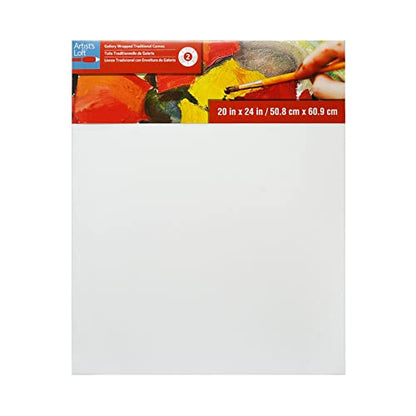 Artist's Loft Level 2 Gallery Wrapped Traditional Canvas, 12 Pack - size: 20 x 24
