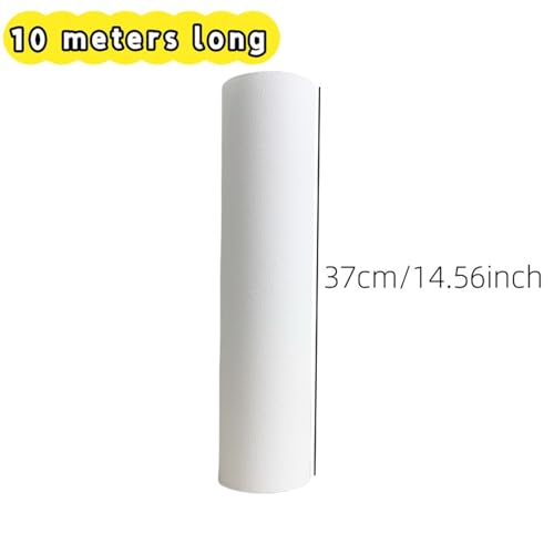 10M/Roll Cotton Canvas Roll,White Blank Specialized Suitable for Oil Painting, Pigments,27,37,47,57,67,77,87cm Wide(37cmx10m) - color: 37cmx10m