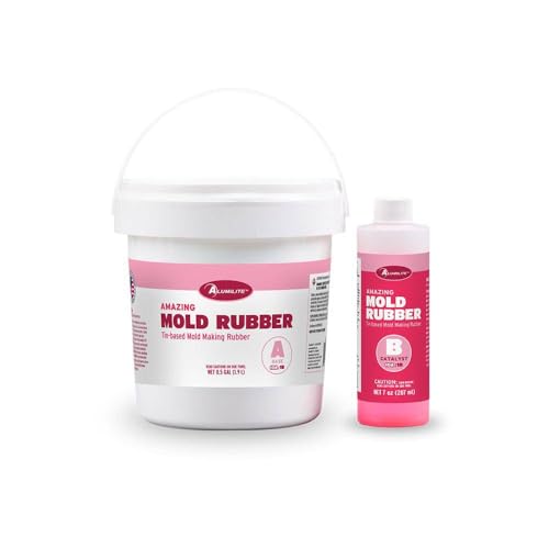 Amazing Mold Rubber, Tin-Based Mix with Catalyst Silicone Rubber Molding Kit for DIY Resin Making and Casting - 5 lbs (4.6 lbs + 0.46 lb) - size: 5 lb