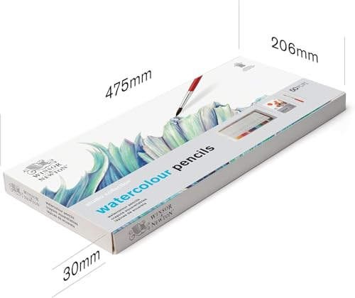 Winsor & Newton Studio Collection Artist Pencils, Watercolour Pencil Box Set, 50 piece - style: 50 Piece Watercolor Pencil Box