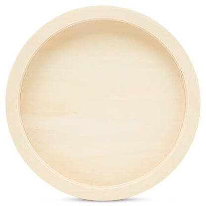 Circle Wood Panel 12-1/8 inch Diameter, Pack of 1 Round Canvas Boards, Unfinished Wooden Trays for Crafts & Painting, by Woodpeckers - size: 12-1/8 inch
