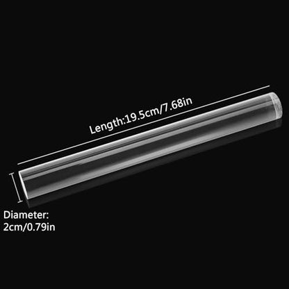 AUGSUN 1pcs Acrylic Clay Roller Acrylic Round Tube Roller Rolling Clay Bar Clear Clay Art Craft DIY Polymer Clay Tool