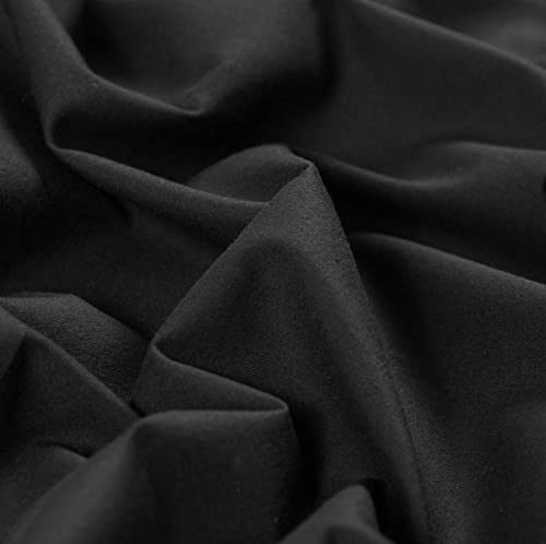 AK TRADING CO. Muslin Fabric/Textile - Draping Fabric - Black 1 Yard Medium Weight - 100% Cotton (60in. Wide) - color: Black, size: 1 Yard