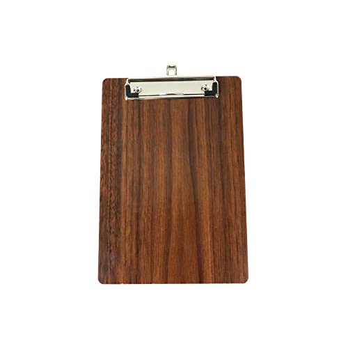 Crapyt Thicken Wood Clipboard Memo Paper Hardboard Drawing Board with Wood Grain A5(26×18cm/10.24"×7.09") File Storage Teacher - size: A5