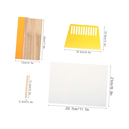 HOODANCOS 1set Screen Printing Squeegee Kit for Graphic and Textile Applications Scraper for Home Printing Silk Screen Accessory