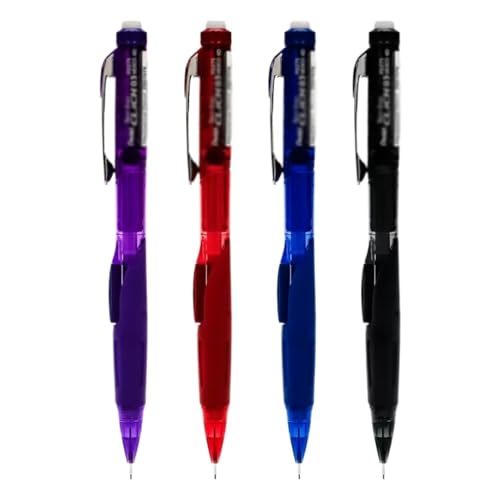Automatic pencil student side press movable with rotating eraser 0.5mm writing not easy