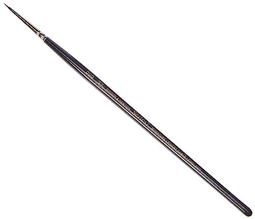 Winsor & Newton Series 7 Kolinsky Sable Miniature Watercolor Brush - Short Handle Round #000 - size: #000, style: Mini Round