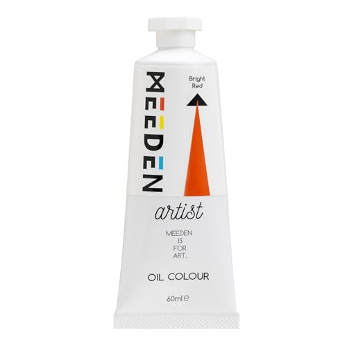 MEEDEN Artist Grade Oil Paint: Bright Red - 60ml/2oz Tube - Professional Art Paints for Canvas Painting - color: Bright Red, style: 60ml/2oz