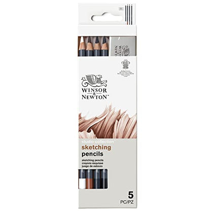 Winsor & Newton Studio Collection Artist Pencils, Sketching Pencils, Set of 5 - style: 5 Sketching Pencils