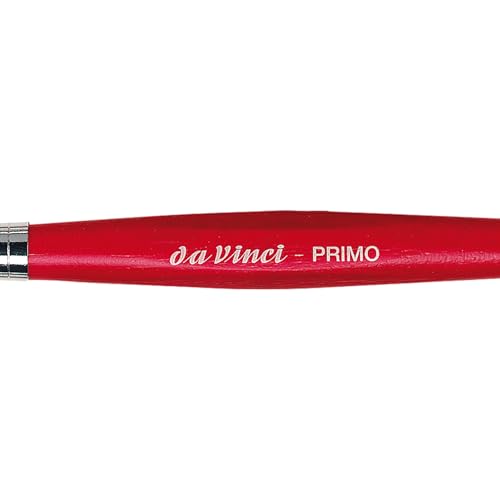 da Vinci Series 353R Primo Synthetic Round Brush, Size 12. (353R-12) - color: Red, style: Round Synthetic