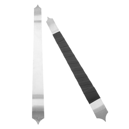 VILLCASE 2pcs Pottery Carving Tools, Fish Scale Clay Texture Carving Sculpting Knives Stainless Steel Ceramic Sculpture Modeling Tools for Artists Beginners