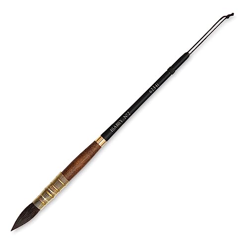 Isabey Vintage Siberian Blue Squirrel Brush, Quill Mop, 2, Natural - size: 2
