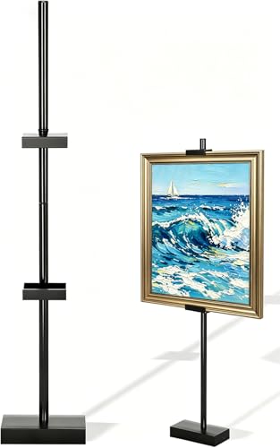 Adjustable Tabletop Easel Stand for display up to 30" H, Black Metal easel stand for Signs & picture frames,artworks,suitable for Home Decor,Studio,restaurant and Exhibition art easels