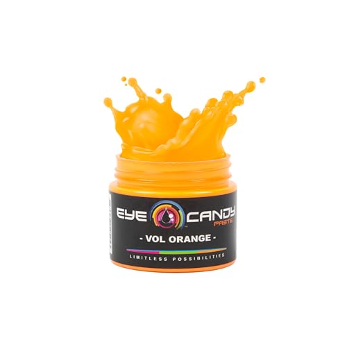 Eye Candy Resin Pigment Paste – Highly Pigmented Epoxy Color, 2 oz, Solid Non-Metallic, Mixable for Custom Shades (Vol Orange) - color: Vol Orange