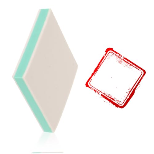 WOFASHPURET 24pcs Soft Linoleum Blocks for Printmaking and Stamp Making Kit, Smooth Cutting TPR Material Square Shape, for DIY Art Projects and Educational Use