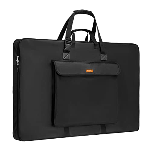 Nicpro Art Portfolio Bag 20 x 26 Inches, Waterproof Nylon Artist Case Carrying Bag Soft Sided with Shoulder Strap, Storage for Artwork Sketch, Drawing, Canvas, Photography, Poster, Solar Panel - size: 20 x 26 inches