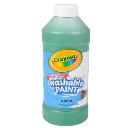 Crayola Washable Paint, Green, 16oz - color: Green