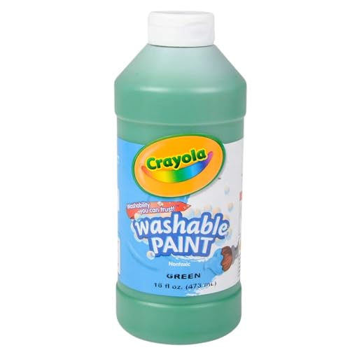 Crayola Washable Paint, Green, 16oz - color: Green