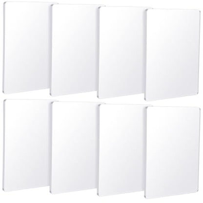 Threlaco 8 Pack Monoprinting Print Plates 5 x 7 Inch Reusable Silicone Plate Class Printing Plates for Press Art Printmaking for Card Making, Scrapbooking, Art Craft Scrapbooking and Journaling - size: 5 x 7 Inch