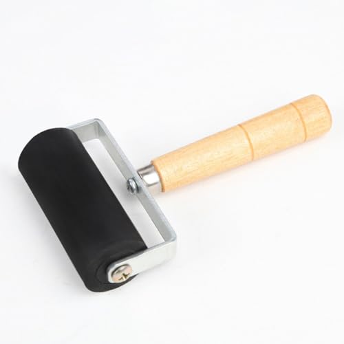 Alipis 3pcs Portable Rubber Brayers Set for Crafting, Small Manual Ink Rollers for Block Printing and DIY Art Projects
