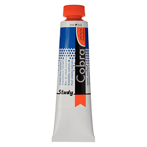 Cobra Study Water Mixable Oil Colour - Cobalt Blue (Ultram.) 40ml Tube
