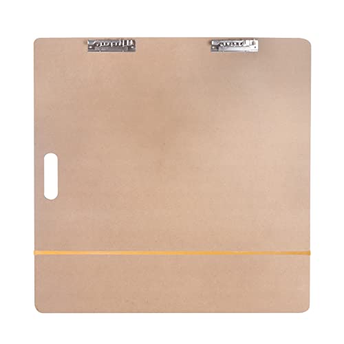 Vencer 18" x 18" Artist Sketch Tote Board,Drawing Board with Clips and Handle for Classroom,Studio or Field Use,VAB-004 - size: 18" x 18"