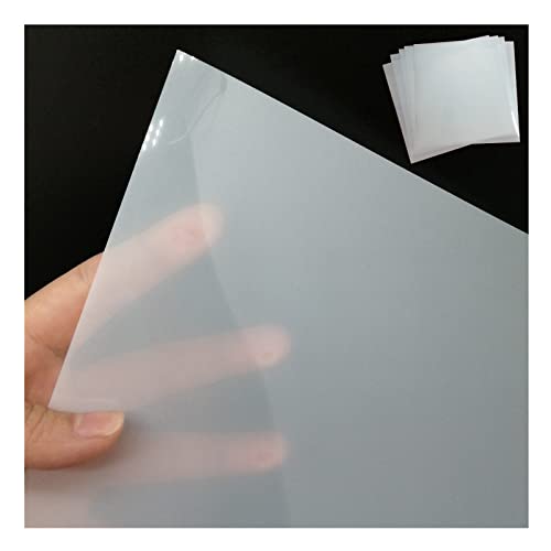 BANLTRE 12 Sheets 7.5 mil Mylar Sheet 12 x 12 inch Milky Translucent PET Blank Stencil Making Sheet for Cutting Machines, Cut Tool Template Material (7.5 mil) - size: 7.5 mil