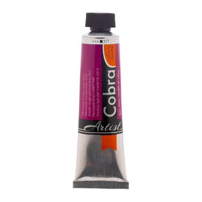 Cobra Water-Mixable Oil Color 40 ml Tube - Permanent Red Violet Light