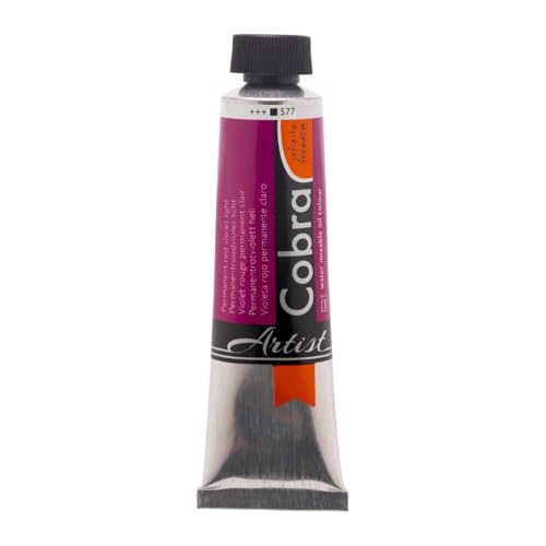 Cobra Water-Mixable Oil Color 40 ml Tube - Permanent Red Violet Light