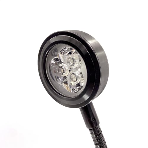 5W Gooseneck UV Light for Resin Curing, 395-405nm LED UV Curing Lamp with 12" Flexible Arm & Steel Clamp for Resin Molds, Jewelry Making, DIY Crafts, Gel X Nails, Nail Polish